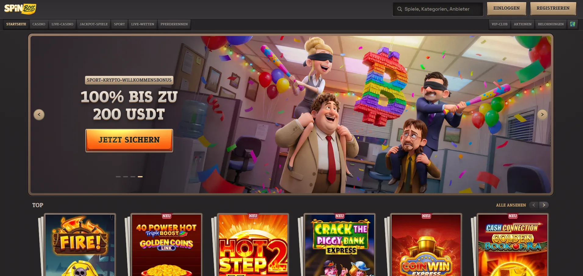 SpinBoss Casino Anmelden